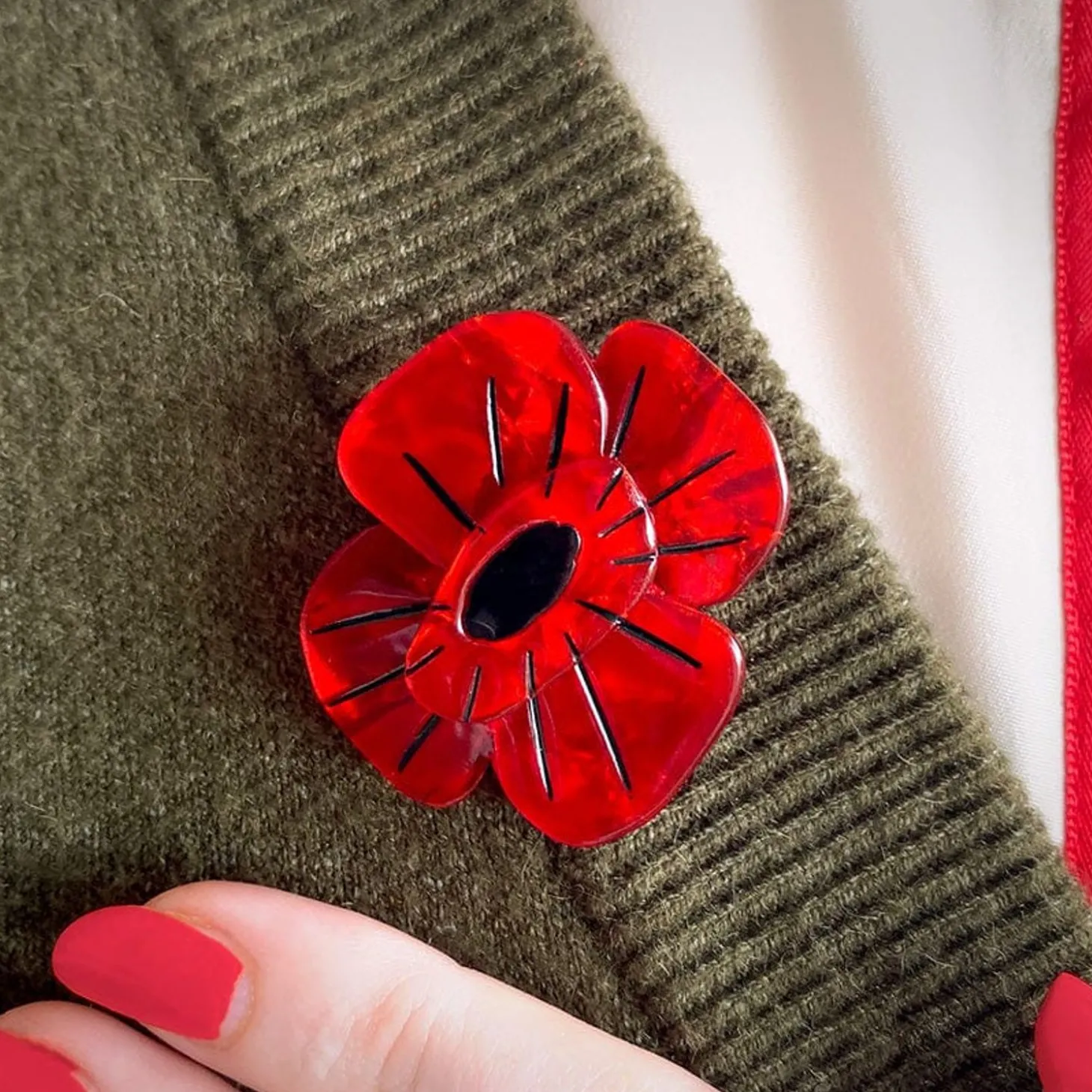 Remembrance Poppy Mini Brooch