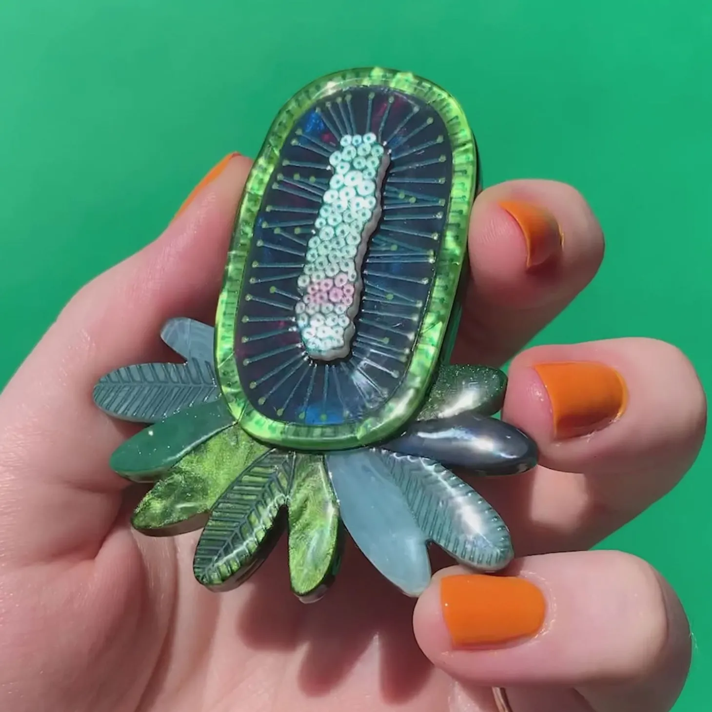 Rhapsody In Blue Brooch