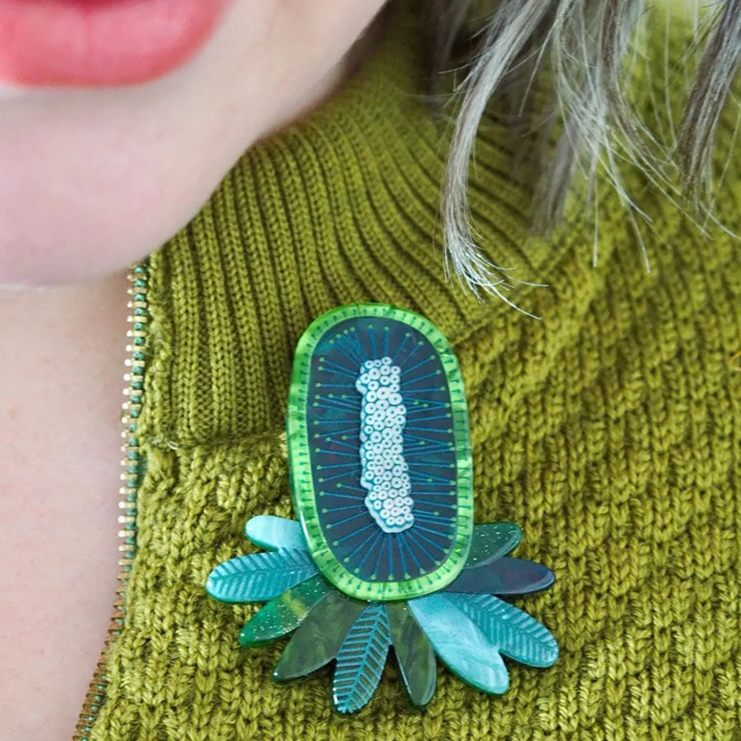 Rhapsody In Blue Brooch