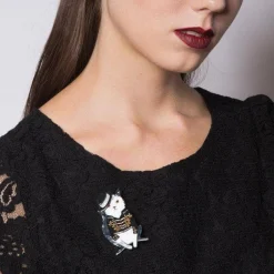 Rock With You Cat Brooch