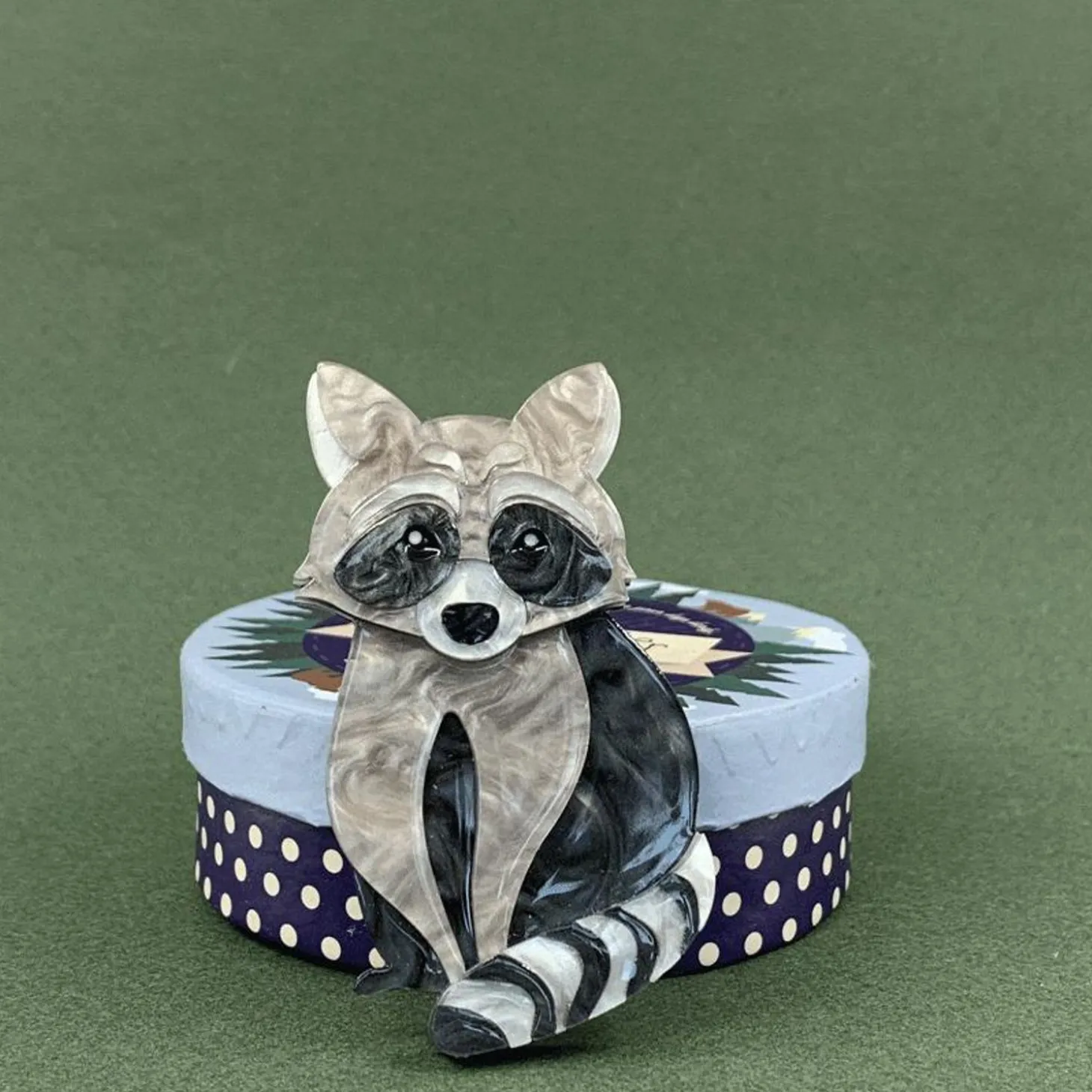 Rocket'S Riot Raccoon Brooch