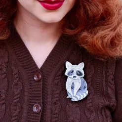 Rocket'S Riot Raccoon Brooch