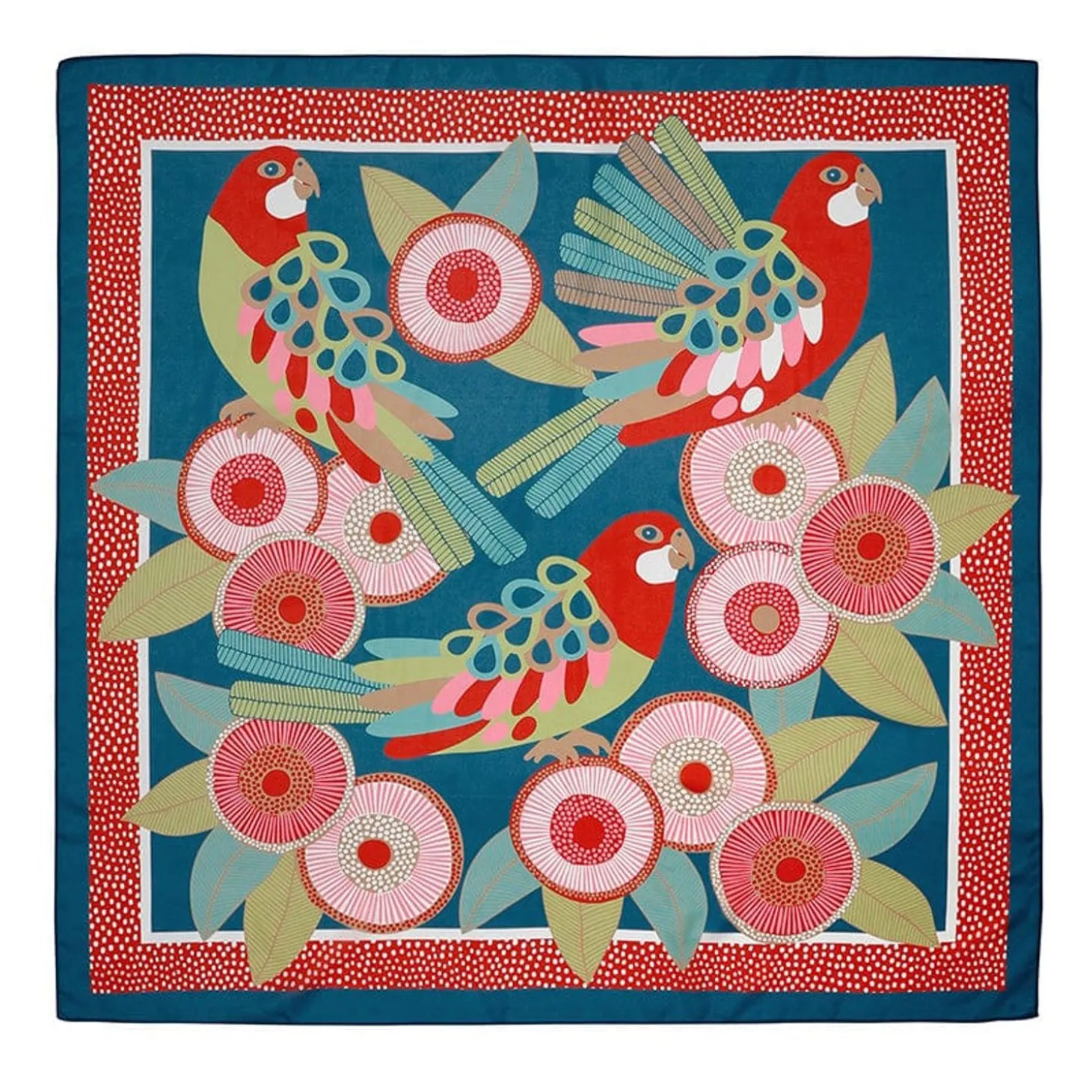 Rosie Rosella Square Scarf