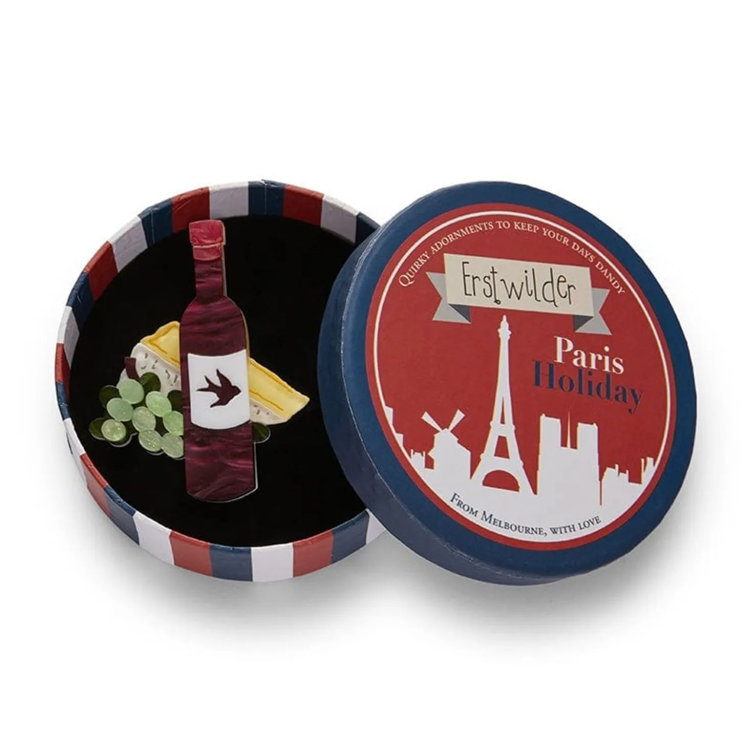 Rouge Ou Blanc? Brooch