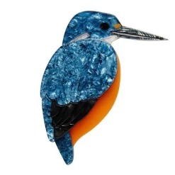 Royal Reeler Kingfisher Brooch