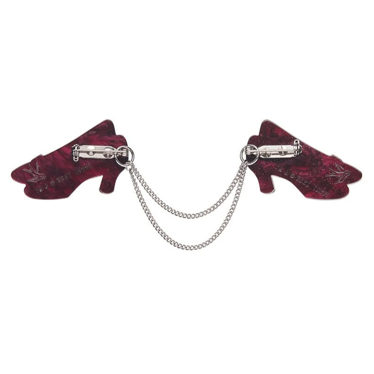Ruby Slippers Double Brooch