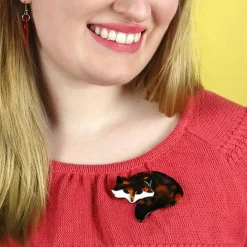 Saffron The Sleeping Fox Brooch