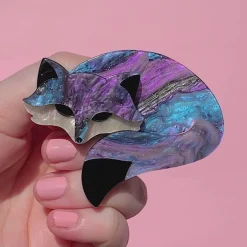 Saffron The Sleeping Fox Brooch