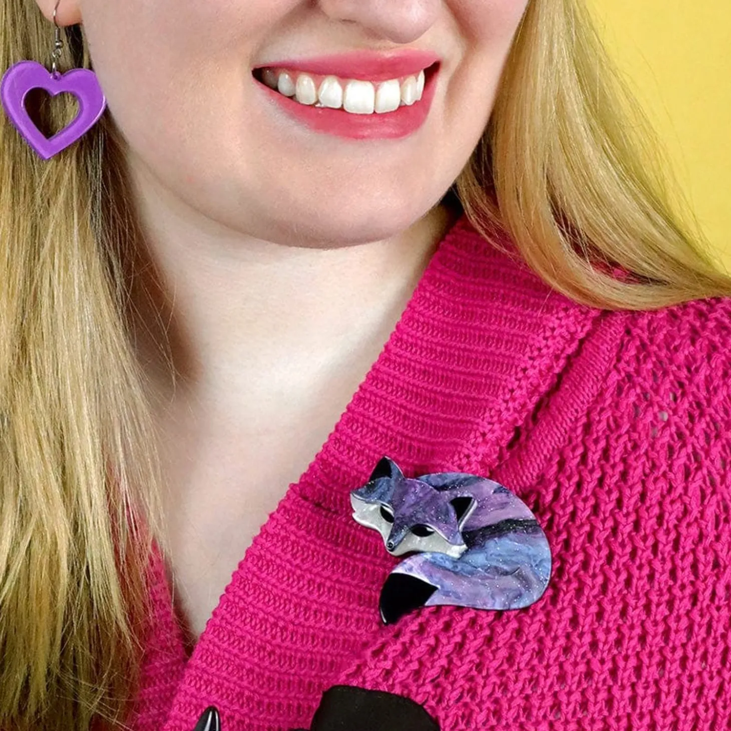 Saffron The Sleeping Fox Brooch