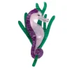 Sandy The Shy Seahorse Brooch
