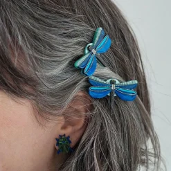 Sapphire Sky Dancer Hair Clips Set - 2 Piece