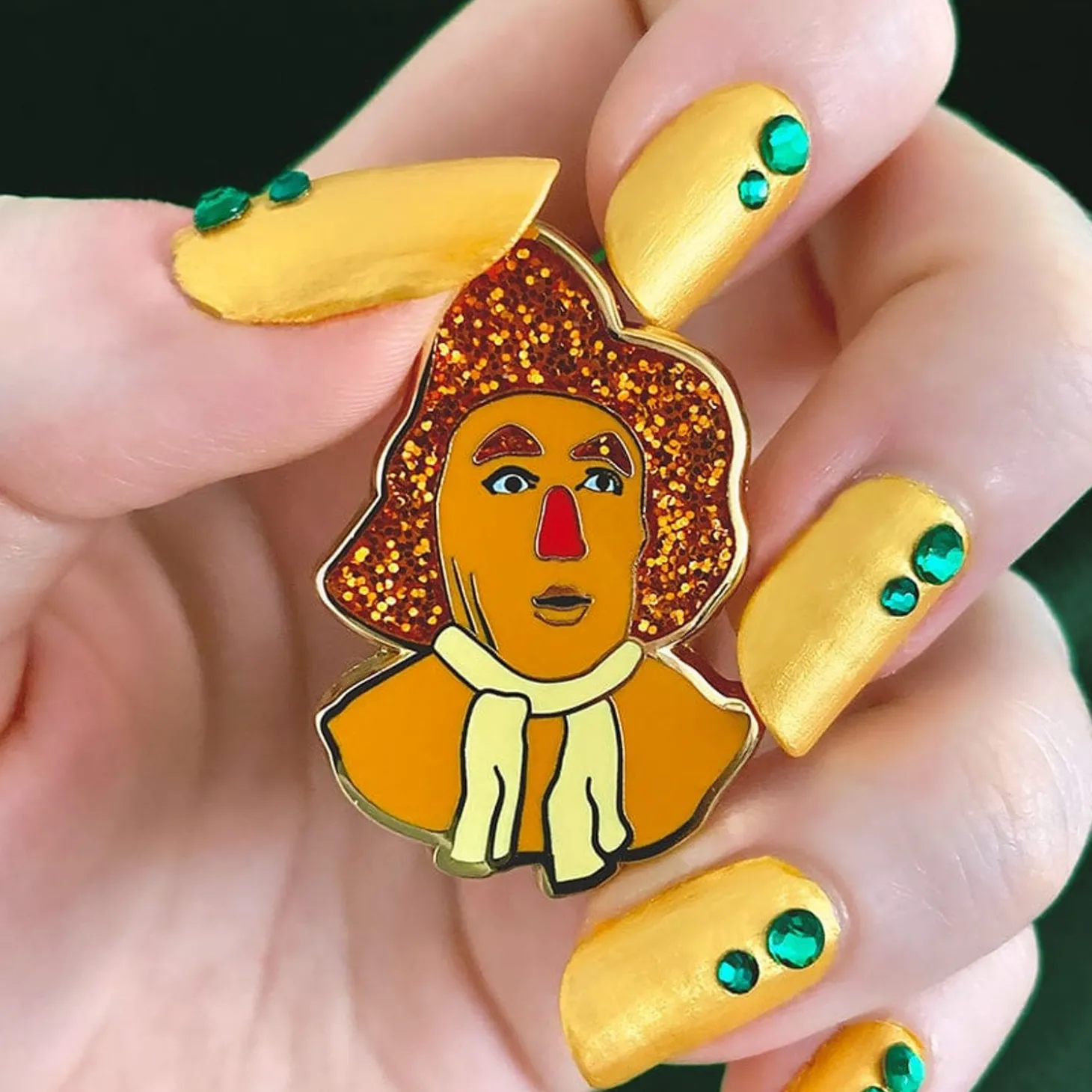 Scarecrow Enamel Pin