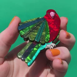 Scarlet Sovereign Brooch