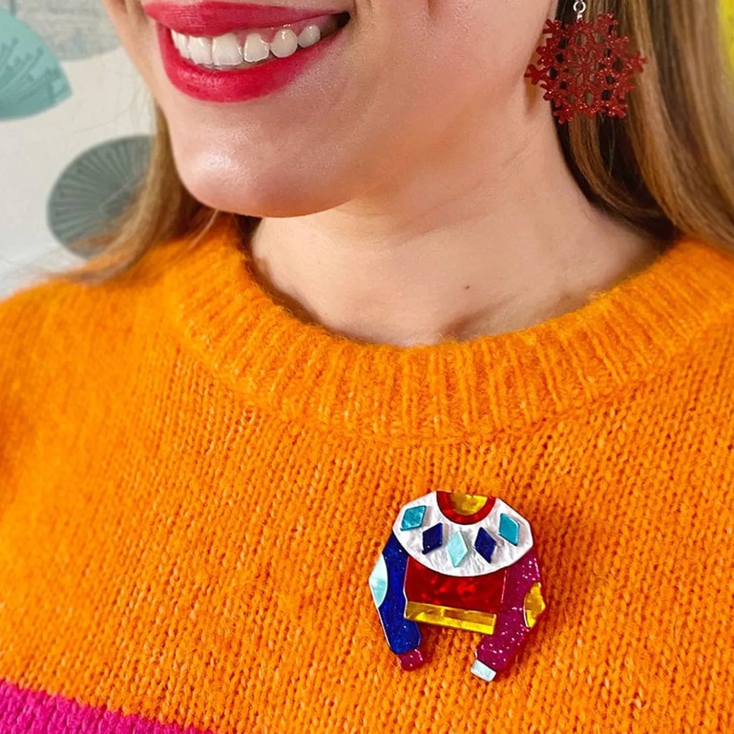 Seasonal Sweater Brooch