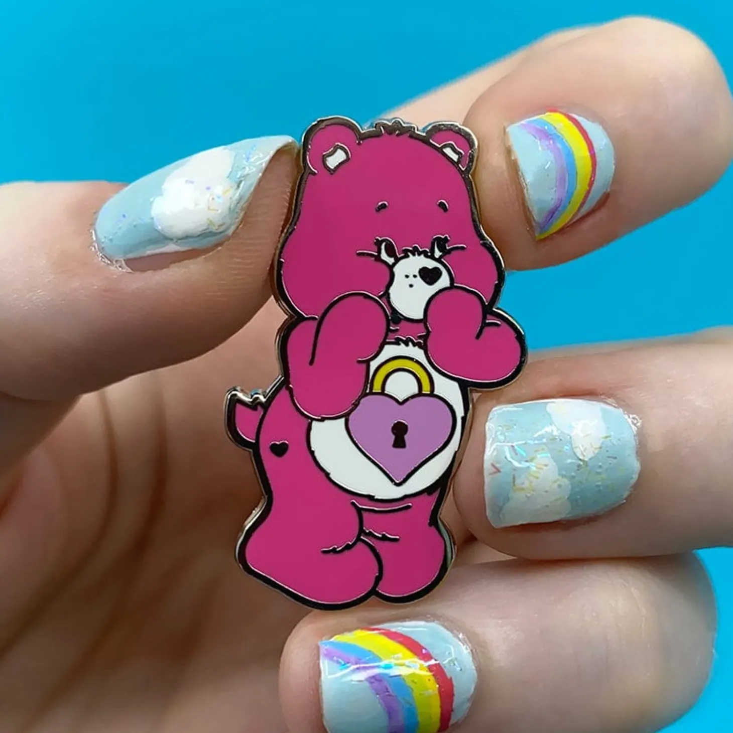 Secret Bear Enamel Pin