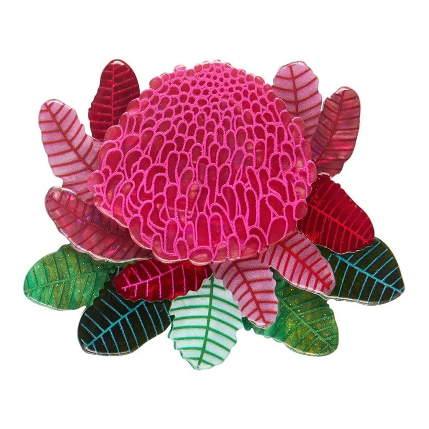 Shady Lady Red Brooch