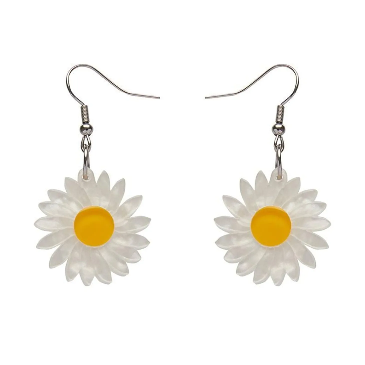 She Loves Me Daisy Drop Earrings