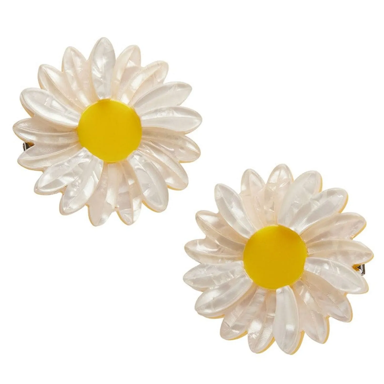 She Loves Me Daisy Hair Clips Set - 2 Piece