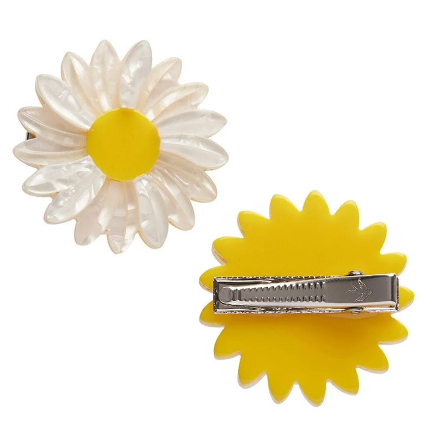 She Loves Me Daisy Hair Clips Set - 2 Piece