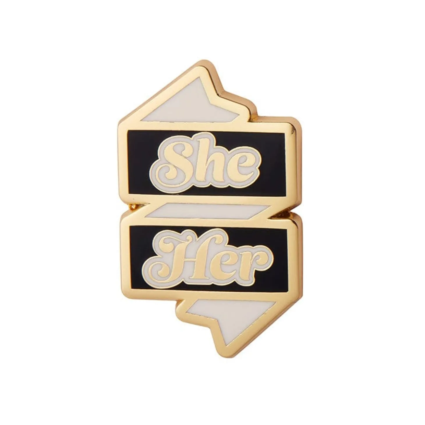 She/Her Pronoun Enamel Pin