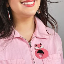 She'S So Foxy Brooch