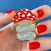 Shiitake Happens Enamel Pin