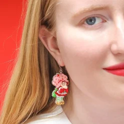 Simple Strawberry Pleasures Drop Earrings