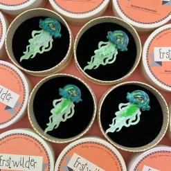 Slippin' Under Jellyfish Brooch