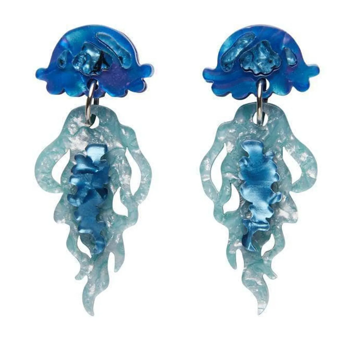 Slippin' Under Jellyfish Earrings