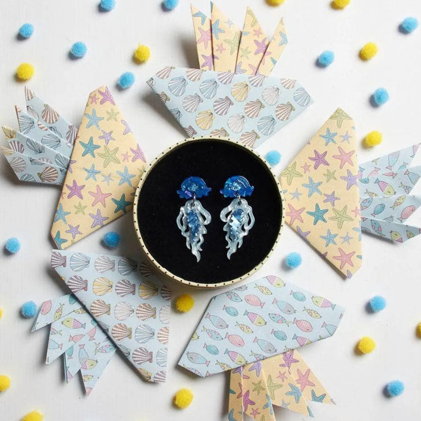 Slippin' Under Jellyfish Earrings