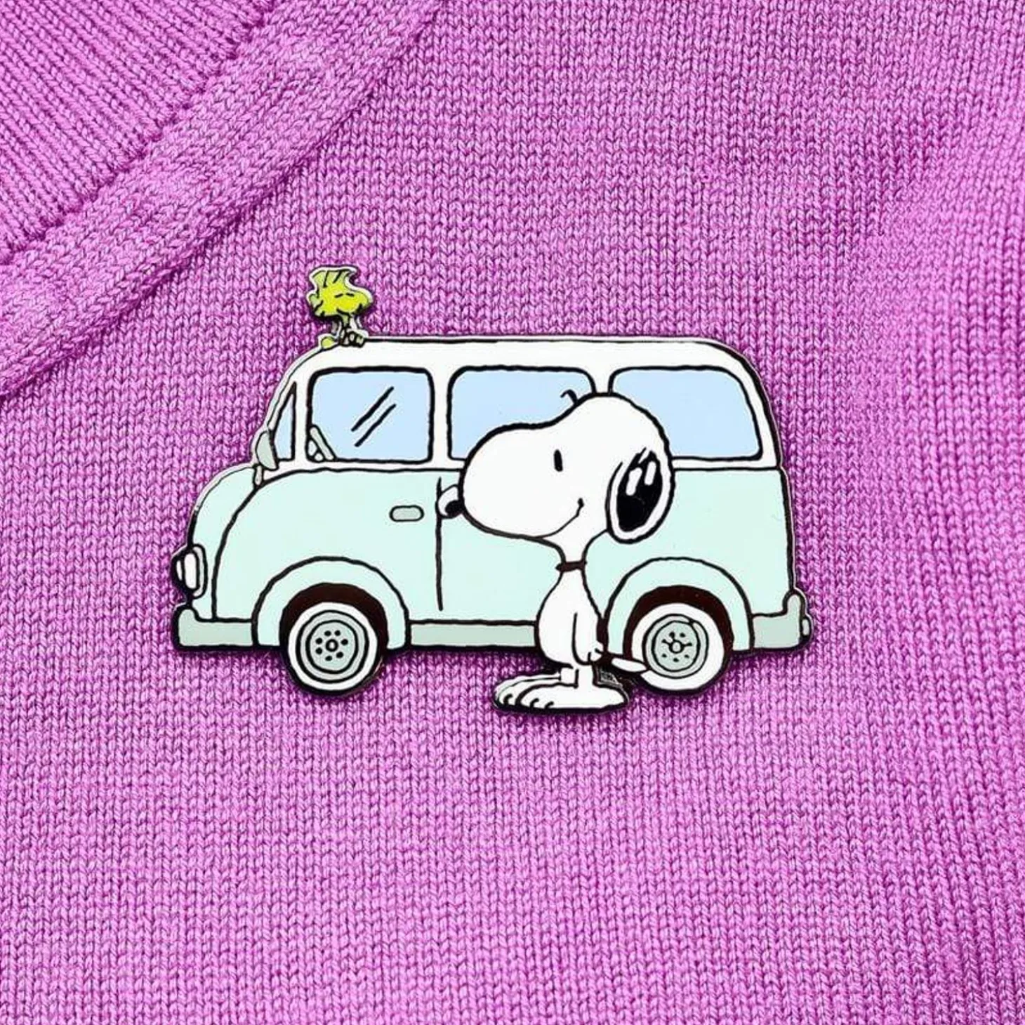 Snoopy On The Road Enamel Pin