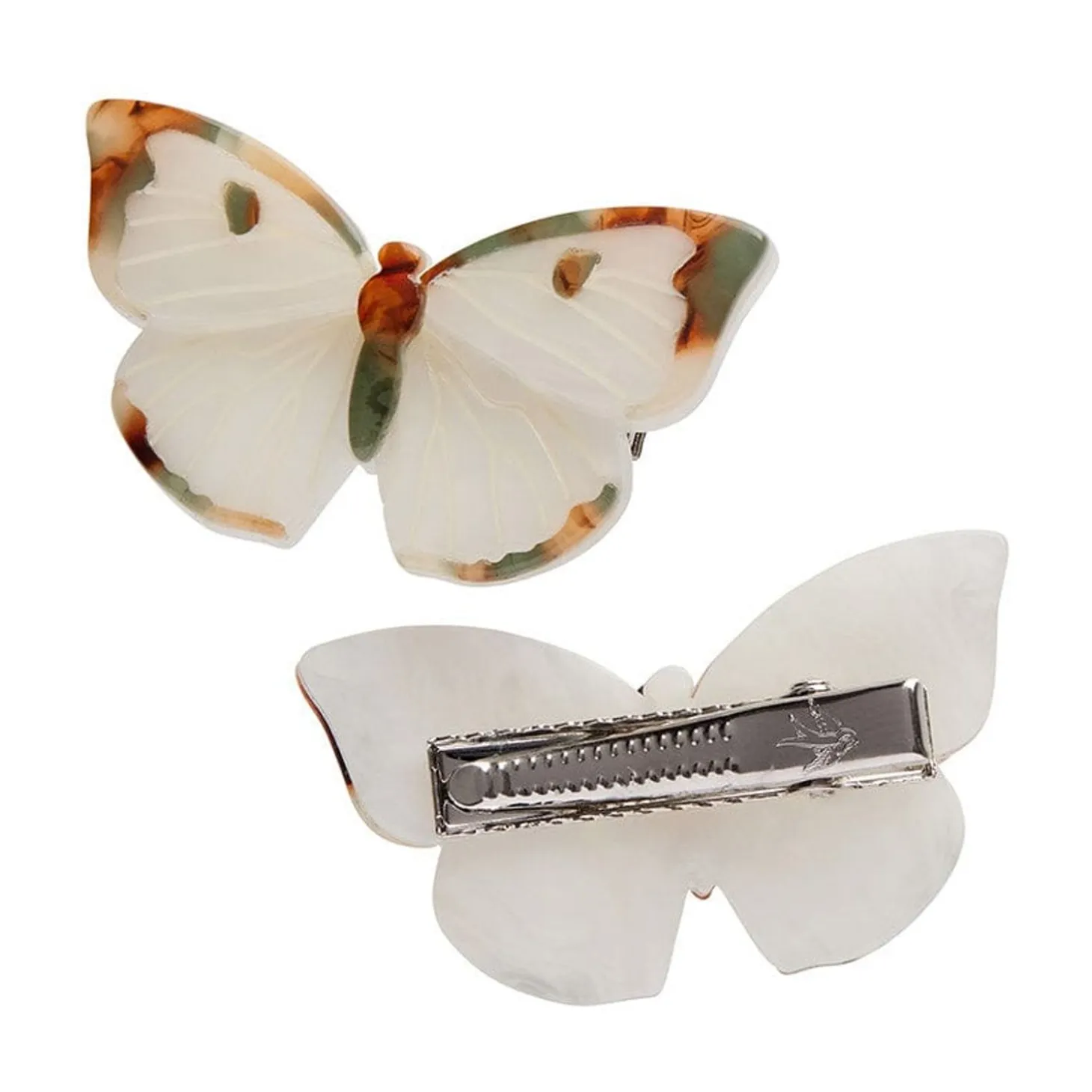 Social Butterfly Hair Clips Set - 2 Piece
