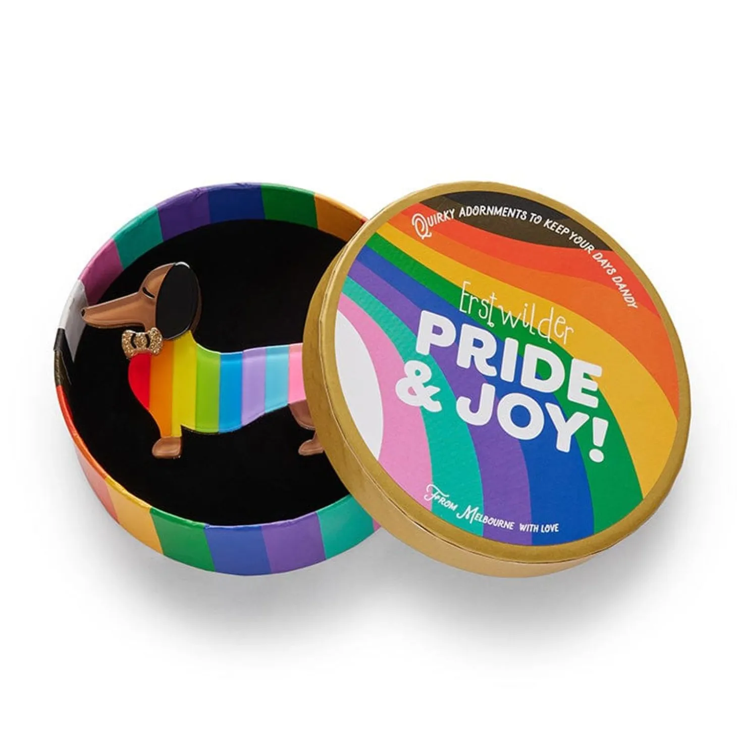 Spiffy The Supportive Dog Brooch