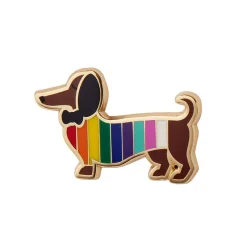 Spiffy The Supportive Dog Enamel Pin