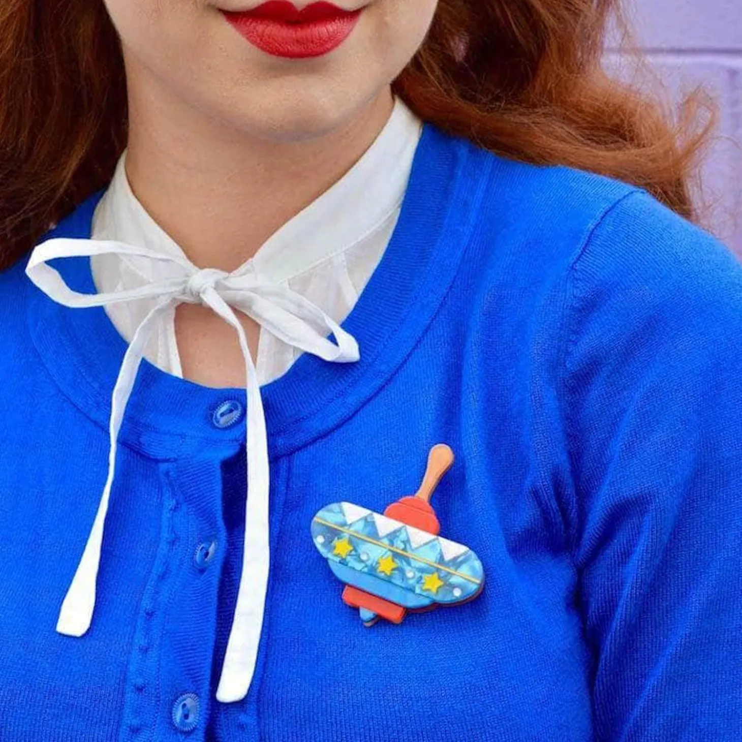 Spinning Around Toy Brooch
