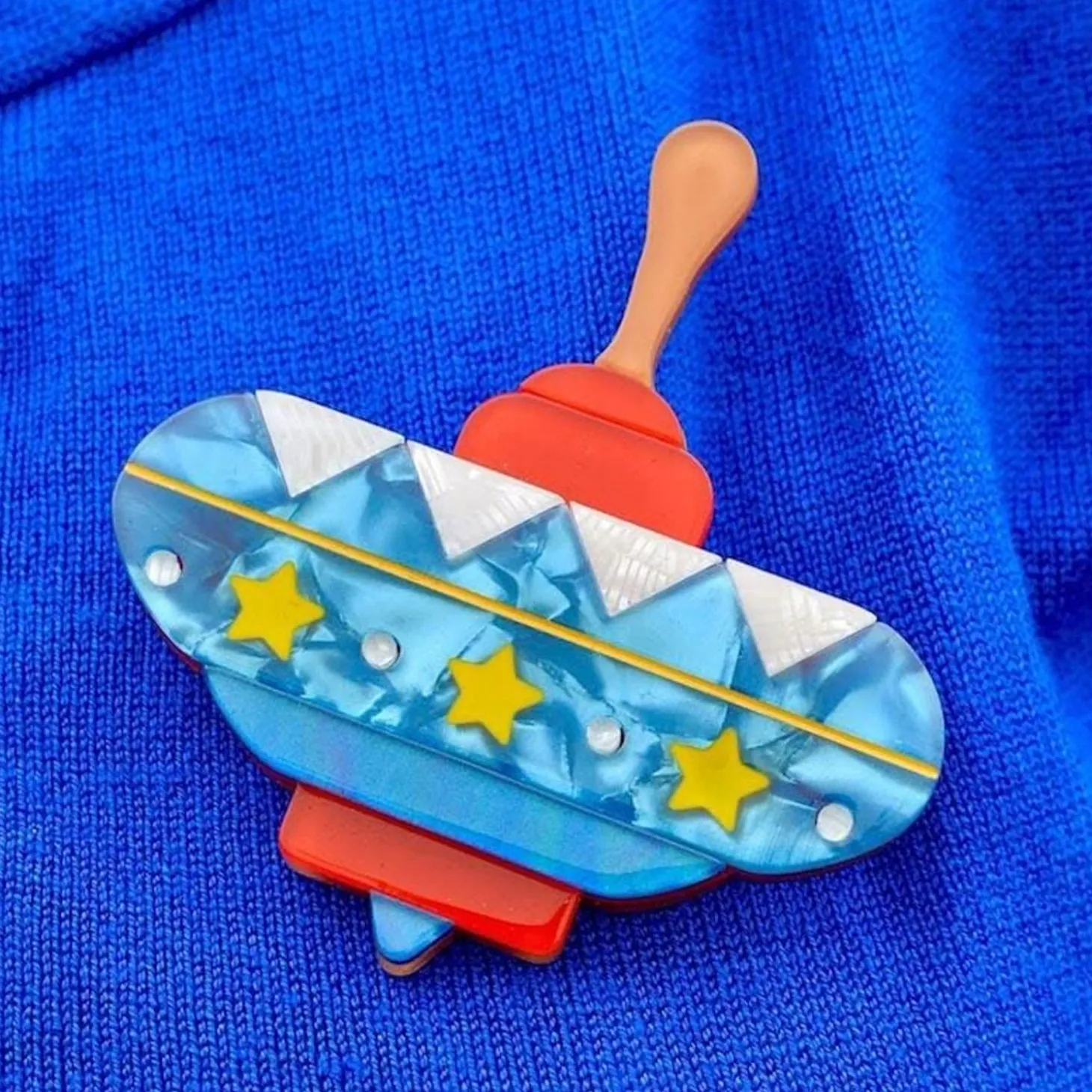 Spinning Around Toy Brooch