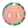 Spring To Life Enamel Huggie Earrings