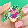 Spring To Life Enamel Pin