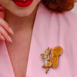 Squirrel Nutkin Brooch