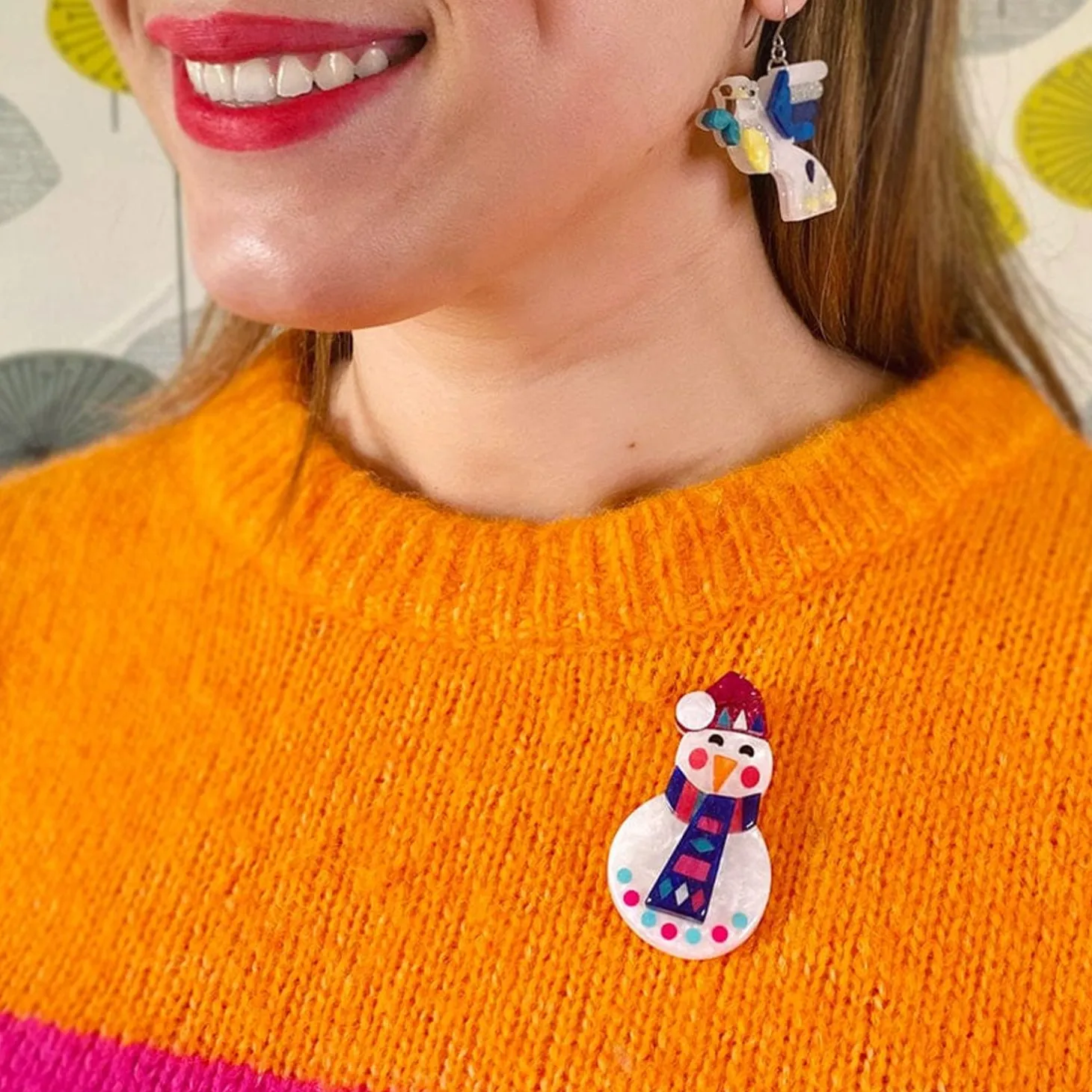 Stay Frosty, Snowman Brooch