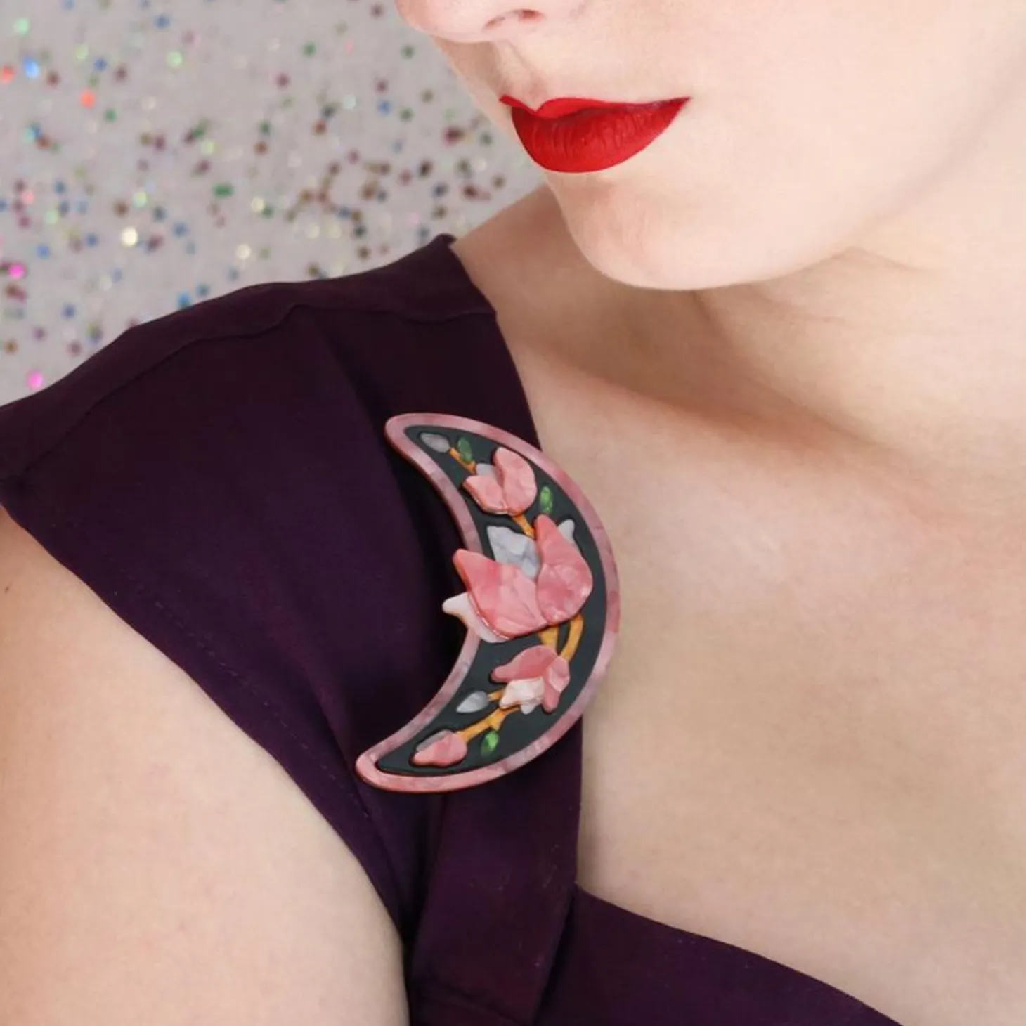 Steel Magnolias Brooch