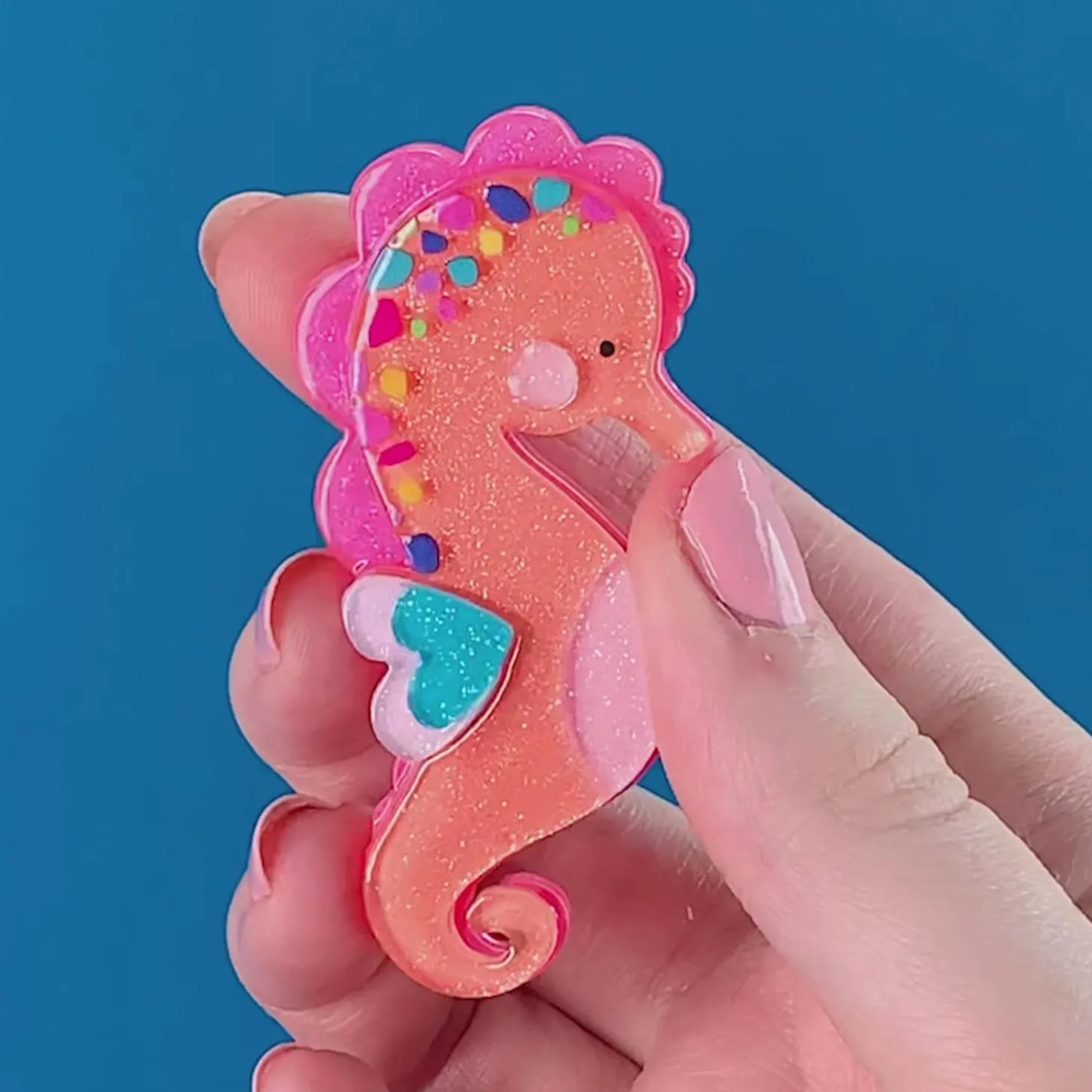 Stevie The Seahorse Brooch