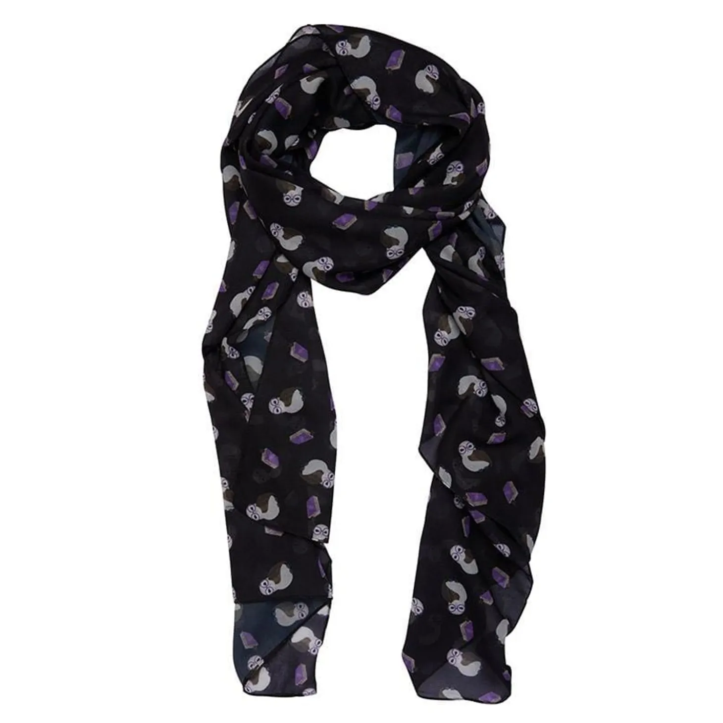 Studious Snow Owl Large Neck Scarf
