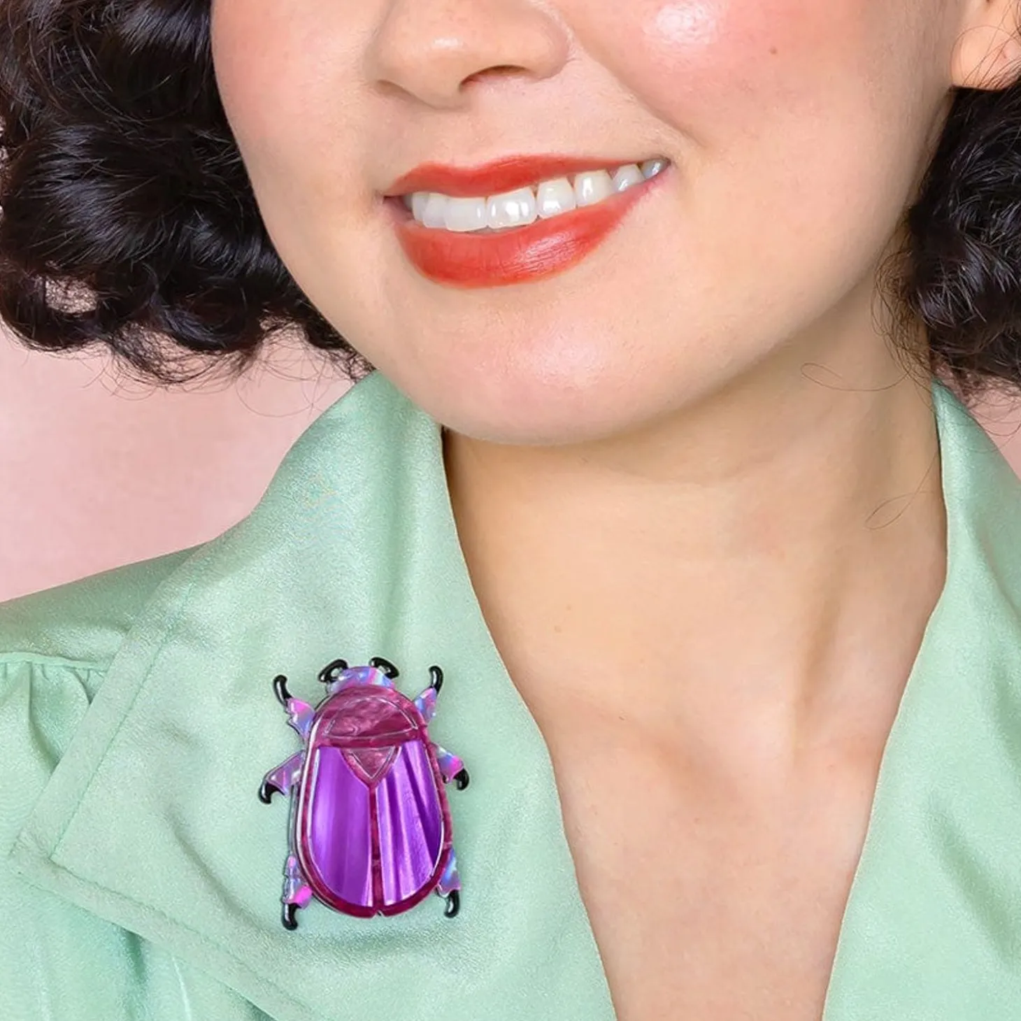 Summer Scarab Brooch
