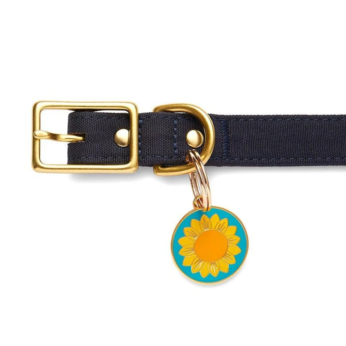 Sumptuous Sunflower Enamel Pet Charm