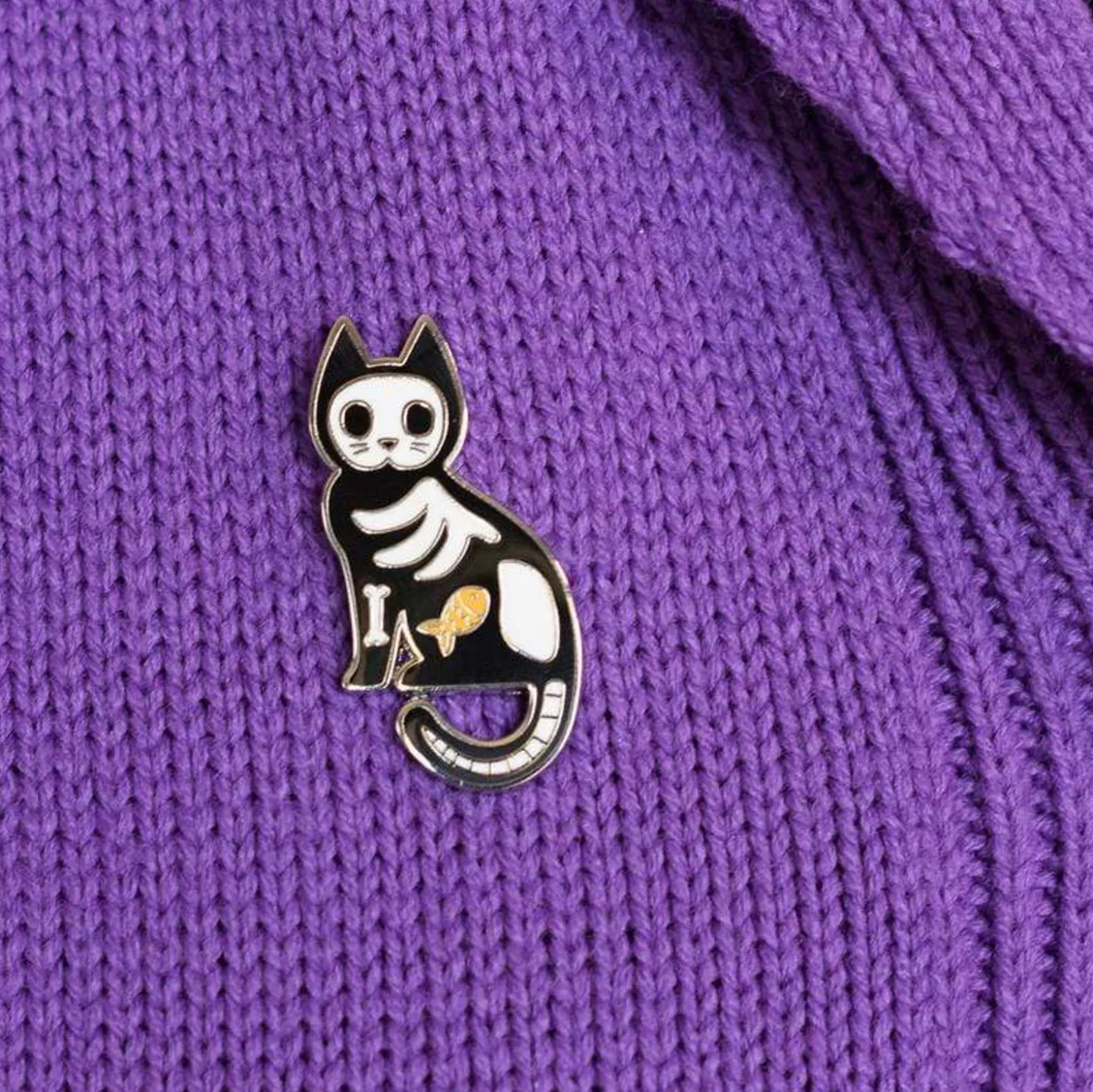 Tabby Tombstone Enamel Pin