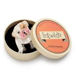 Taciturn Taco Dog Brooch