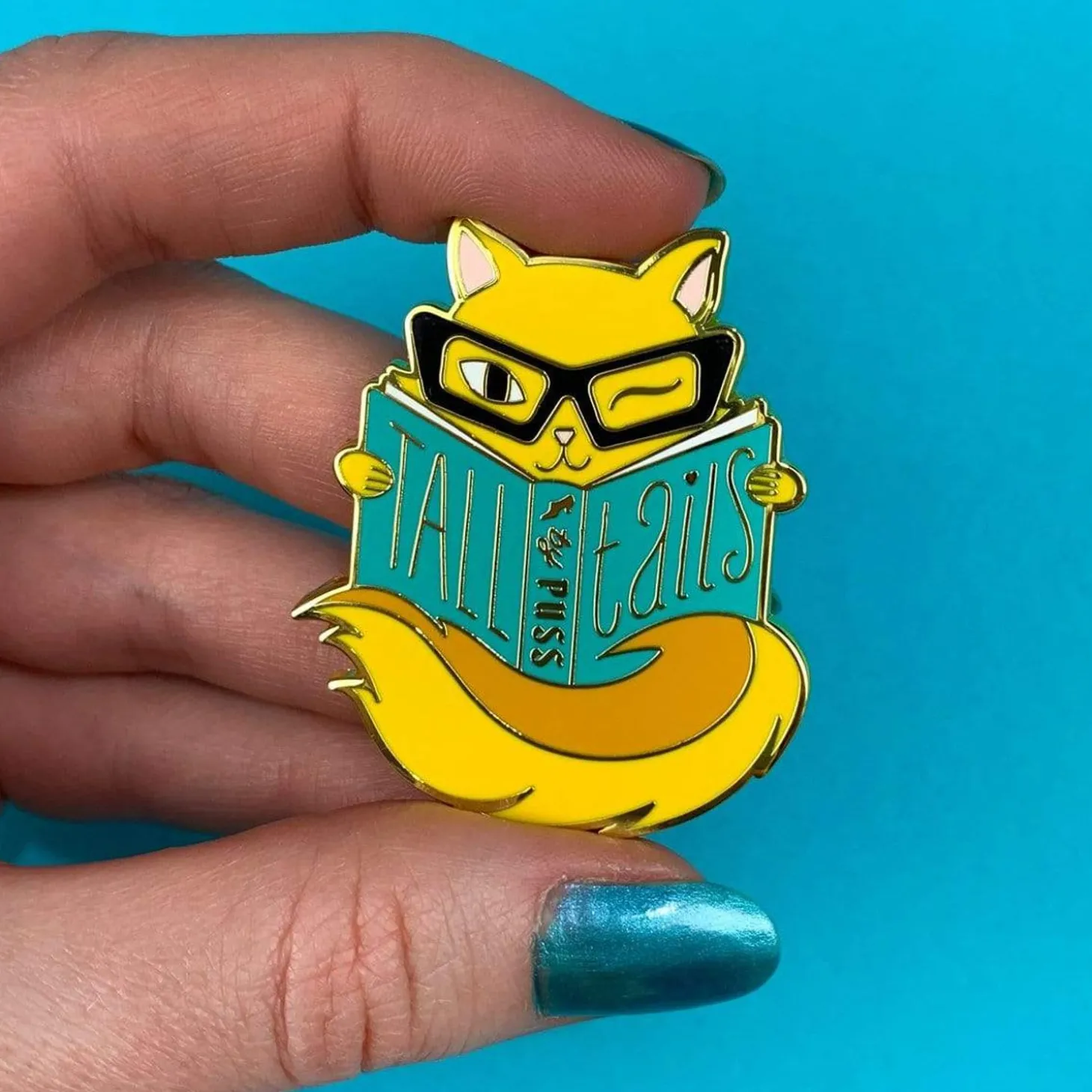 Tall Tails Enamel Pin