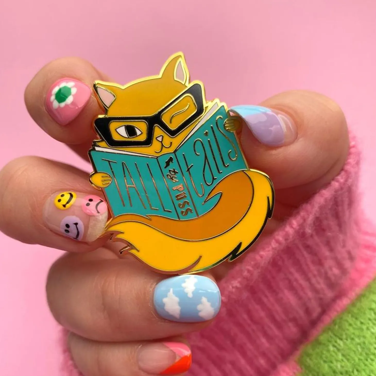Tall Tails Enamel Pin