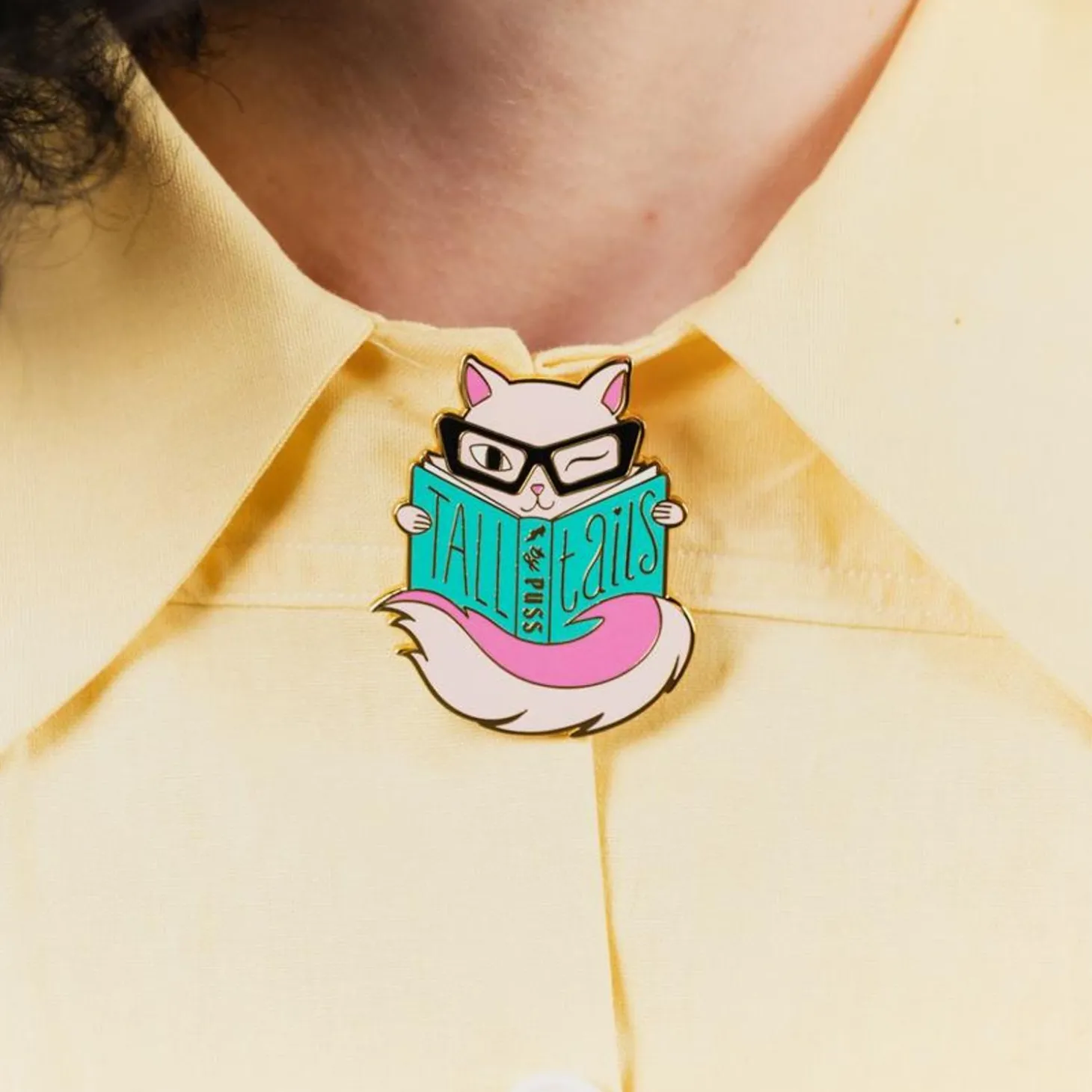 Tall Tails Enamel Pin